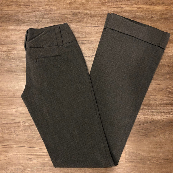 ALLOY Pants - TALL Alloy Apparel Gray Cross-Stripe Slacks